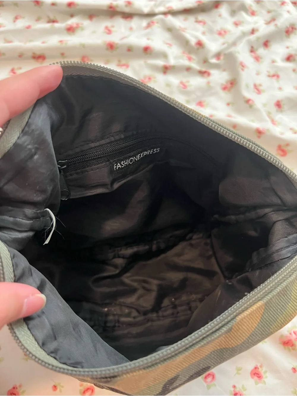 vintage y2k camo cargo purse